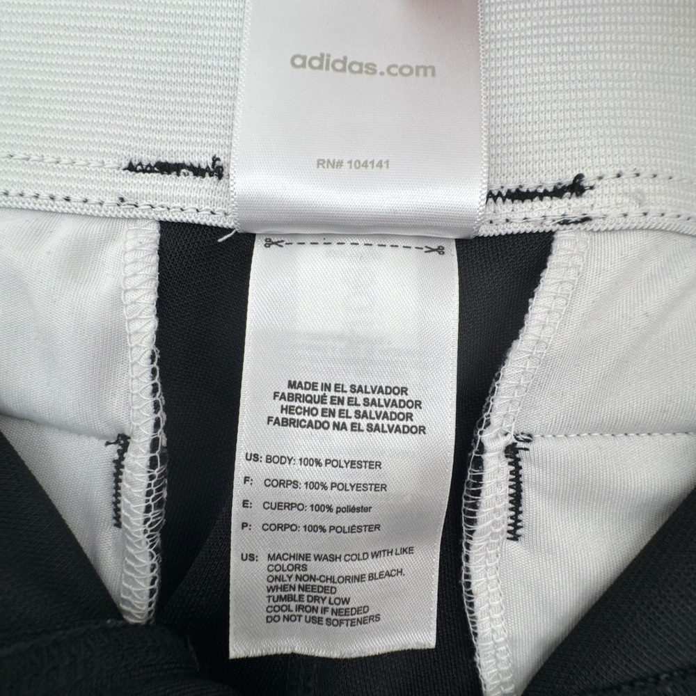 Adidas Baseball Pant Youth Medium Black Softstretch Athletic Mid Rise Sportswear - Picture 10 of 13